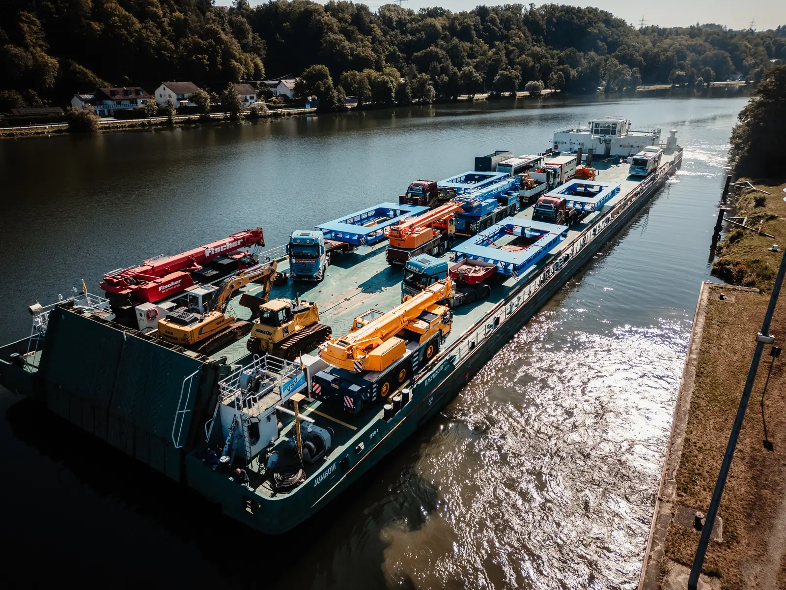 Projektladung am Hafen