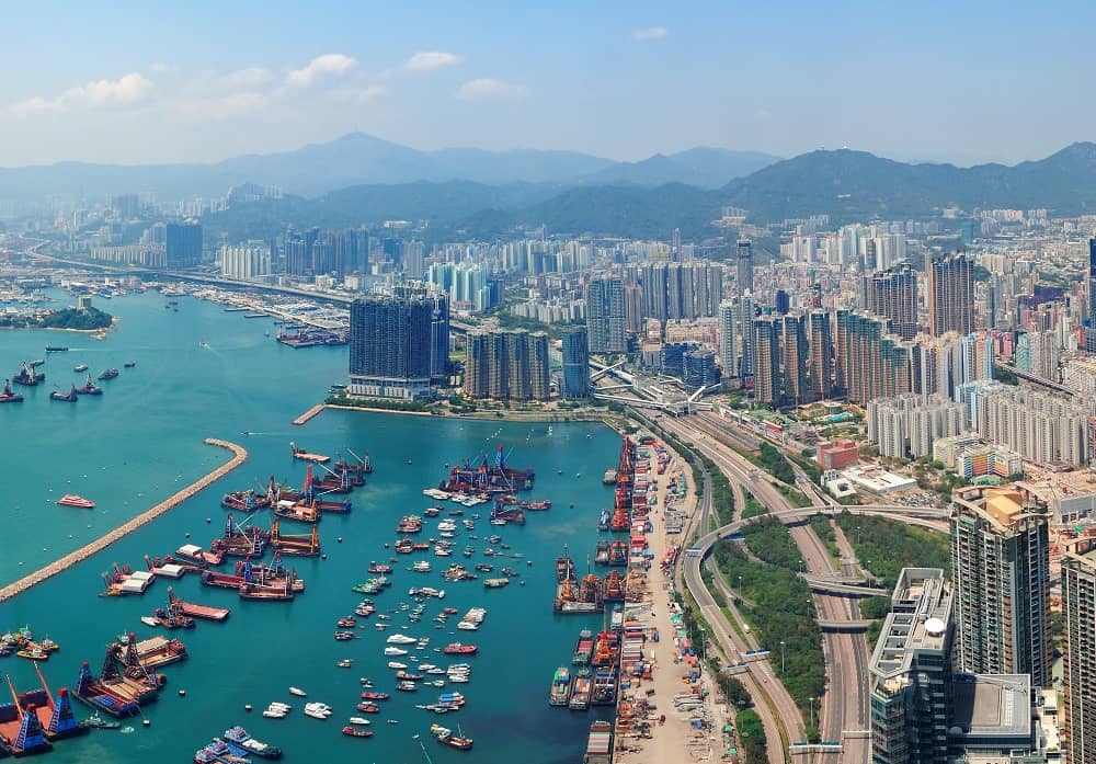 Seefracht Hafen Hongkong