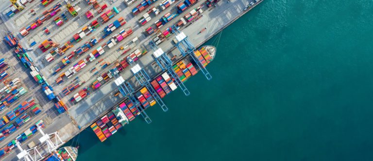 Ausfallfracht am Containerhafen